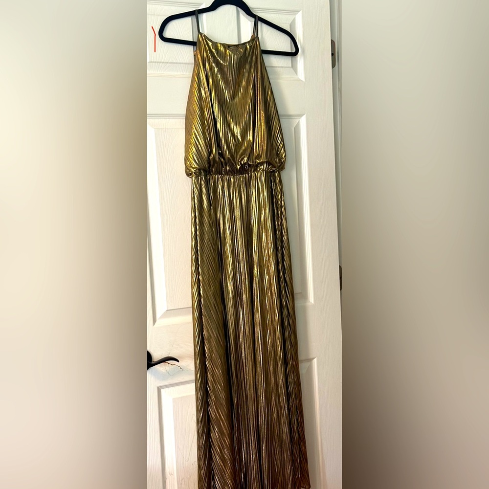 Gold Metallic Dress